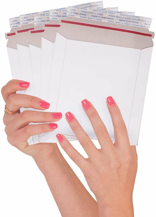 25 Pack Rigid Envelopes 7 x 9 Paperboard Mailers 7x9 Stay Flat