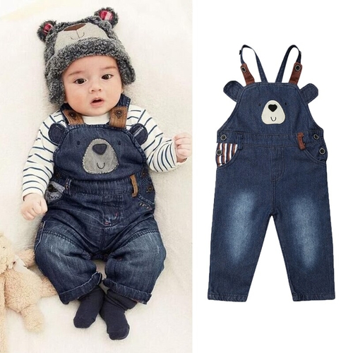 1 6Y Lovely Infant Baby Boys Girls Overalls