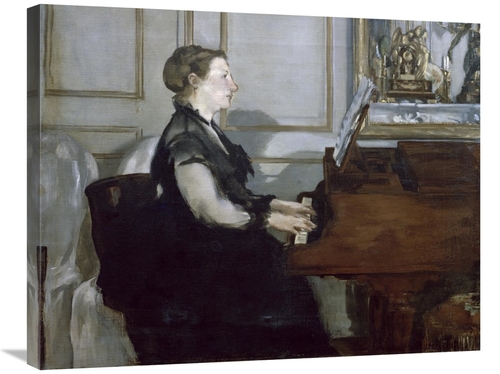 Global Gallery GCS-282386-30-142 30 in. Madame Manet Au Piano Art Prin