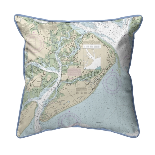 Betsy Drake SN11516 12 x 12 in. Hilton Head, SC Nautical Map Small