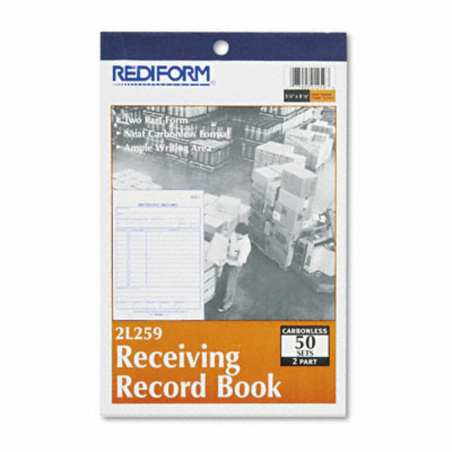 Rediform 2L259 Receiving Record  5-1/2 x 7-7/8  Carbonless Duplicate  