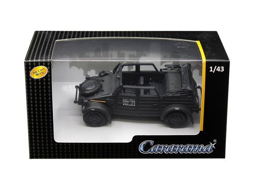 Volkswagen Kubelwagen Convertible K Type 82 Black 1/43 Diecast Model