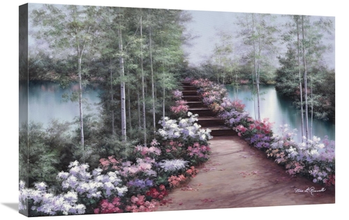 Global Gallery GCS-393926-2030-142 20 x 30 in. Bridge of Flowers Art P