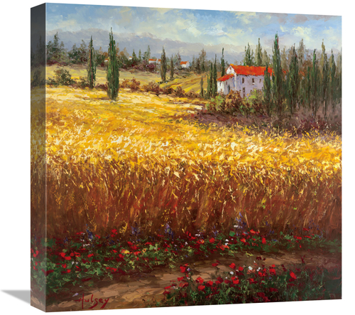Global Gallery GCS-125963-1818-142 18 x 18 in. Tuscan Wheat Art Print 