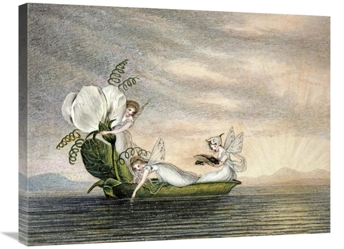 Global Gallery GCS-266933-30-142 30 in. Fairies Floating Downstream in