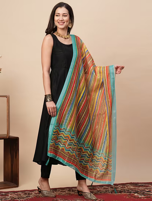 women self-designed dupatta