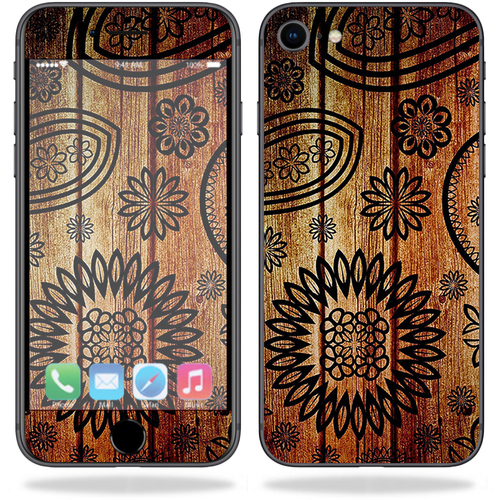 MightySkins APIPH8-Wooden Floral Skin for Apple iPhone SE 2020 7 & 8 -