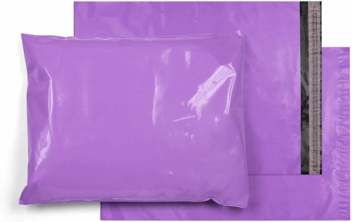 Pack of 50 Purple Poly Mailers 9 x 12 Multipurpose Shipping Bags with