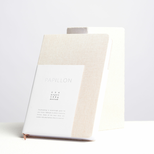 Papillon - Linen Hardcover Notebook