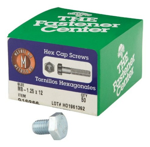 Hillman 916266 M8 x 12 Hex Cap Grade 8.8 Metric Screw