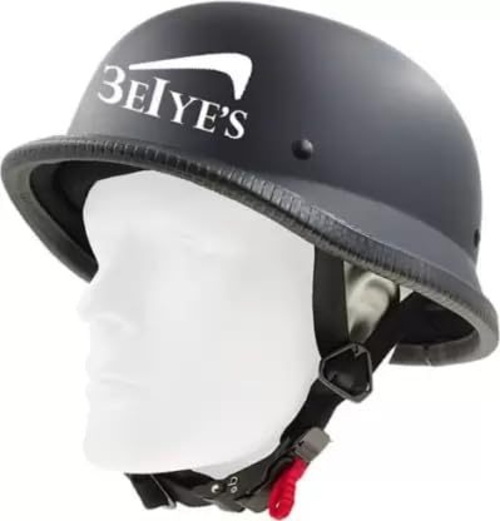 German Novelty Skull Cap, Basic Flat Black German Novelty Hat with