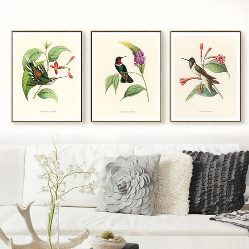 Beautiful Bird Canvas Painting Pure Clear