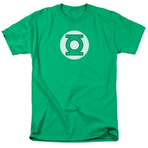 Trevco Dc-Green Lantern Logo - Short Sleeve Adult 18-1 Tee - Kelly Gre