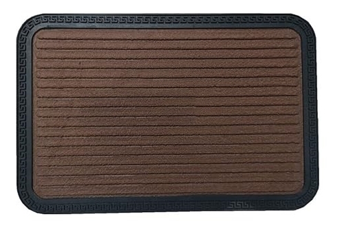 Fine Plastic Rubber Coir Moulded Entryway Rug For Indoor & Covered