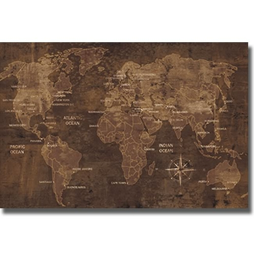 Artistic Home Gallery 2436572S The World By Luke Wilson Premium Stretc