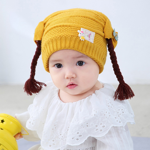 Baby Hat Winter Knit Hat Scarf Set Children