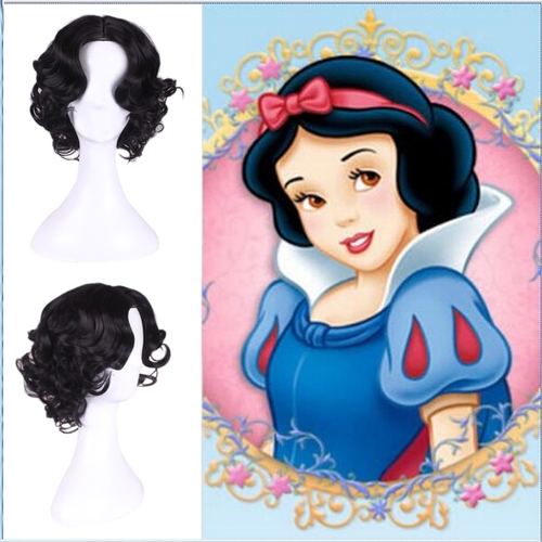 Anime Snow White Princess Wig Body Wave Hair Heat