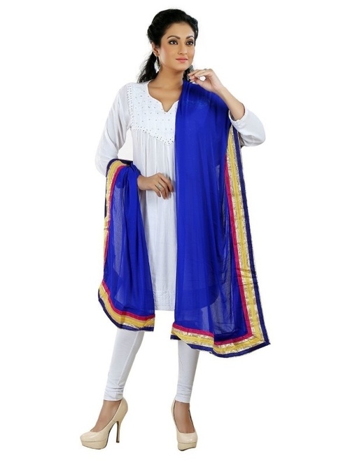 Chiffon Border Work Dupatta