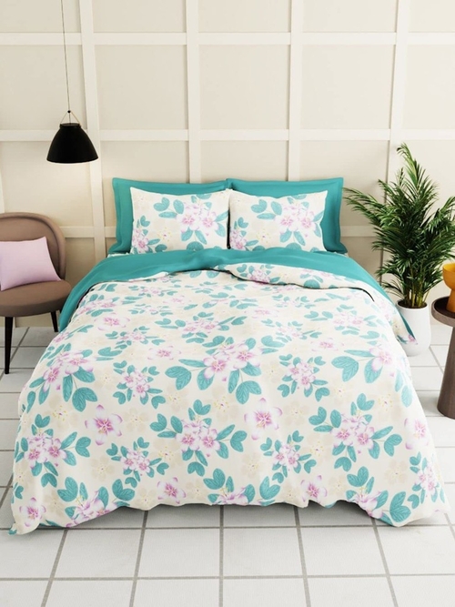 Extra Smooth Micro Double Bedsheet with 2 Pillow Covers -3Pc Set