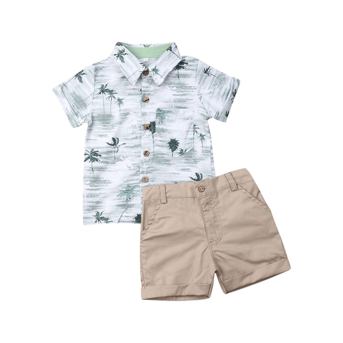 1 6Y Kids Boy Clothes Set Summer Short Sleeve