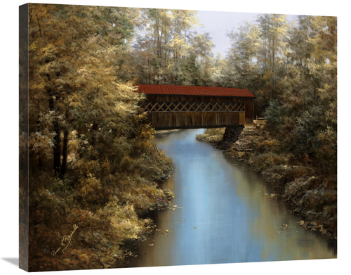 Global Gallery GCS-137374-30-142 30 in. Covered Bridge Art Print - Dia