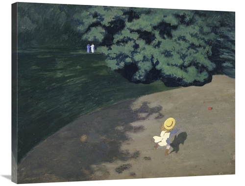 Global Gallery GCS-283276-36-142 36 in. The Ball - Corner of the Park&