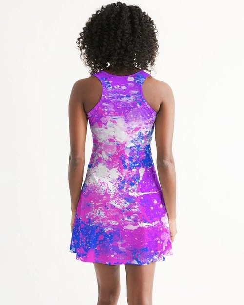 Womens Dress - Cotton Candy Purple Style Racerback Dress