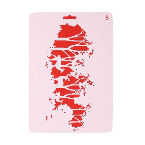 Crafts Christmas Hollow Painting Template