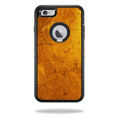 MightySkins OTDIP6PL-Textured Gold Skin for Otterbox Defender iPhone 6