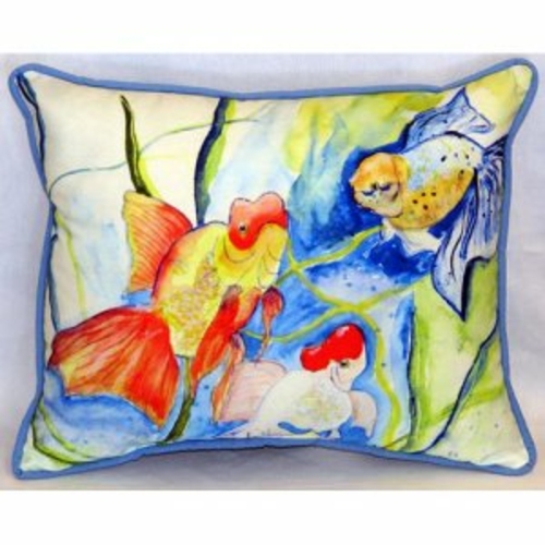 Betsy Drake HJ994 Fantails Indoor & Outdoor Throw Pillow- 16 x 20 in.