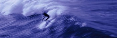 Panoramic Images PPI111636L High angle view of a person surfing in the