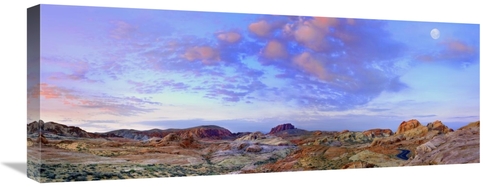 Global Gallery GCS-452089-1230-142 12 x 30 in. Moon Over Sandstone For