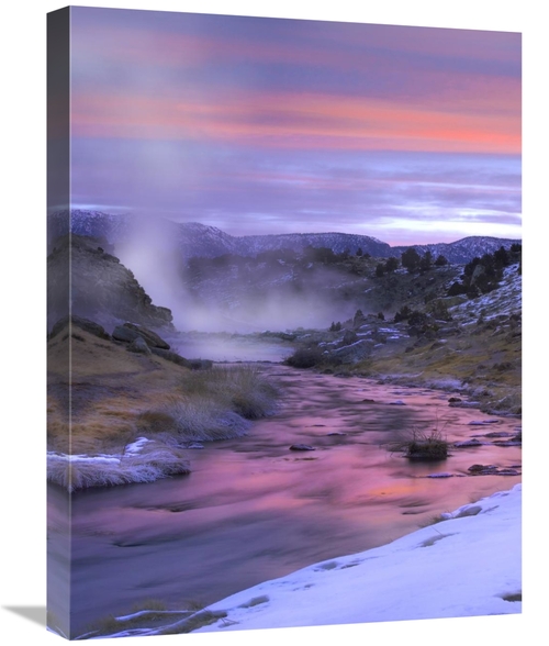 Global Gallery GCS-452130-1824-142 18 x 24 in. Hot Creek At Sunset&#44