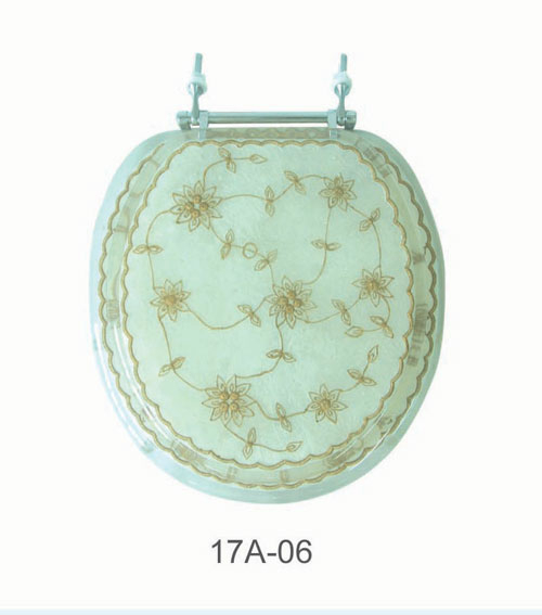 American Trading House 17A-06 Pearl White with Laced Flowers Poly Seat