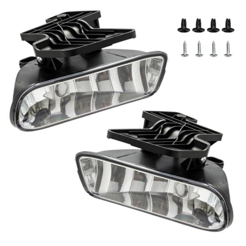 Fog Lights Left Right & 881 Bulbs for 99-02 GMC Sierra 00-06 Yukon