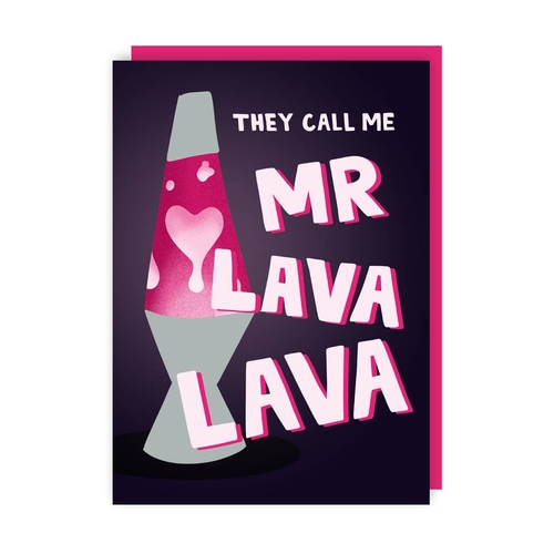 Mr Lava Funny Love Card (Valentine's, Anniversary) (Pack of 6)