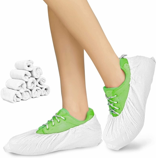 Disposable Shoe Covers for Indoors Non Slip White Pack of 1000 Shoe