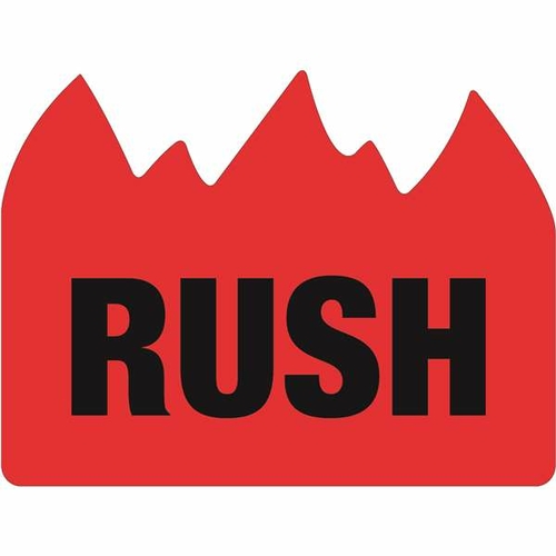 Tape Logic DL1401 1.50 x 2 in. - Rush Bill of Lading Flame Labels,