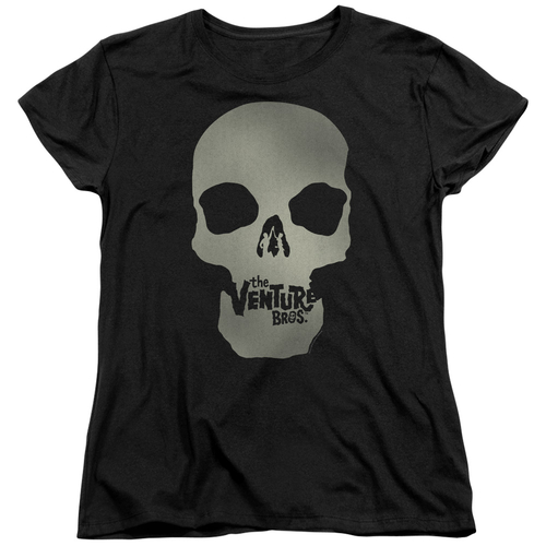 Trevco CN887-WT-3 The Venture Bros & Skull Logo by Womens Short Sleeve