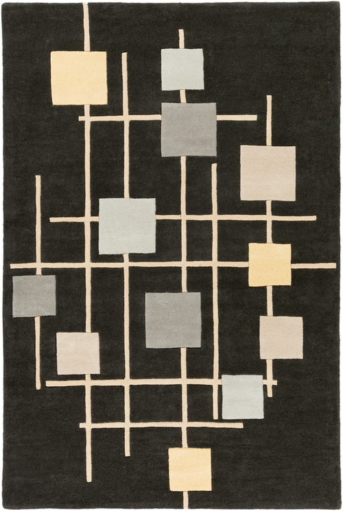 Surya FM7200-69KDNY Forum Kidney Area Rug - 6 x 9 ft.