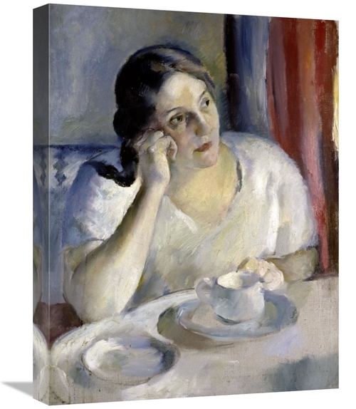 Global Gallery GCS-282647-22-142 22 in. A Cup of Tea La Tasse De Th Ar