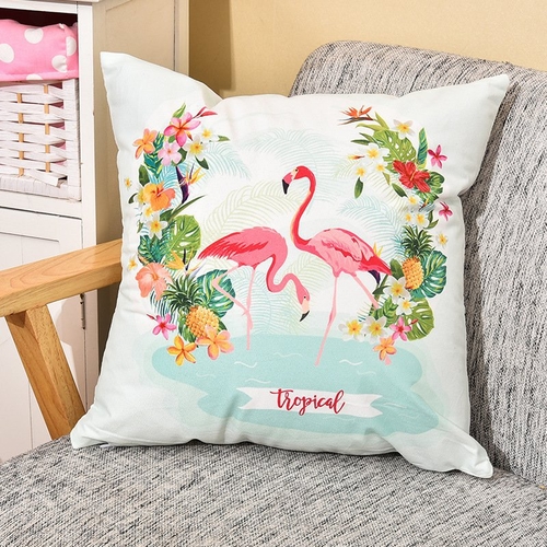 Flamingo Couple Pillow