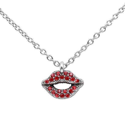 Ravishing Red Lips Necklace