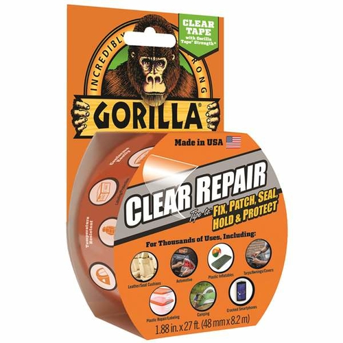 Gorilla ADHGGTCLR 2 in. x 27 ft. 7 Mil Clear Repair Tape