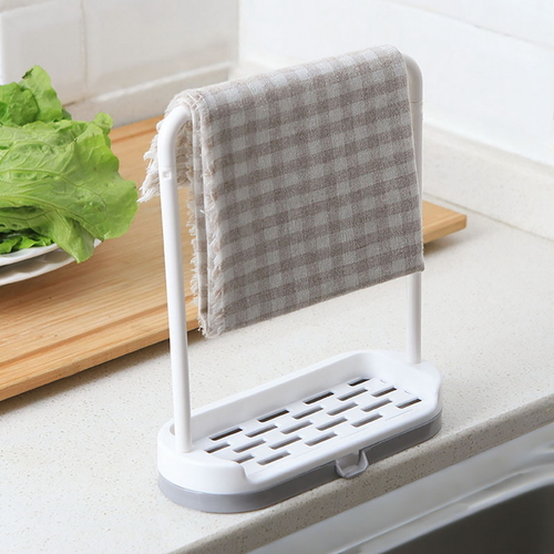 Cysincos Kitchen Storage Rack Towel Sponge Drain