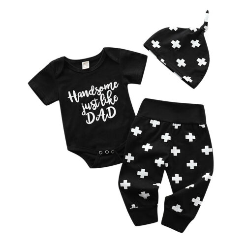 Newborn Baby Boy Girl JUST LIKE DAD Shirt