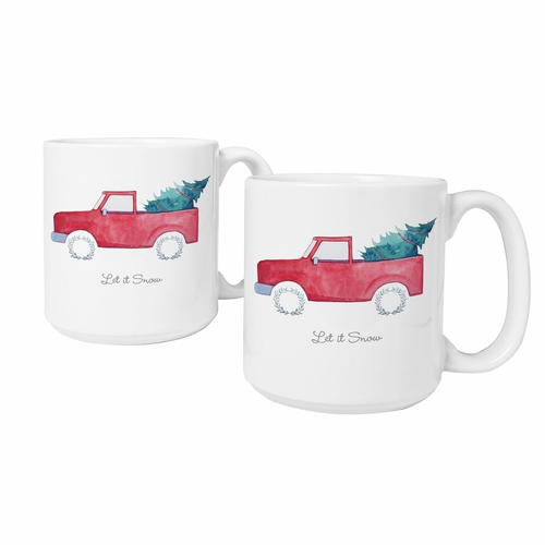 Cathys Concepts H17-3900TKST 20 oz Christmas Tree Truck Large Coffee M