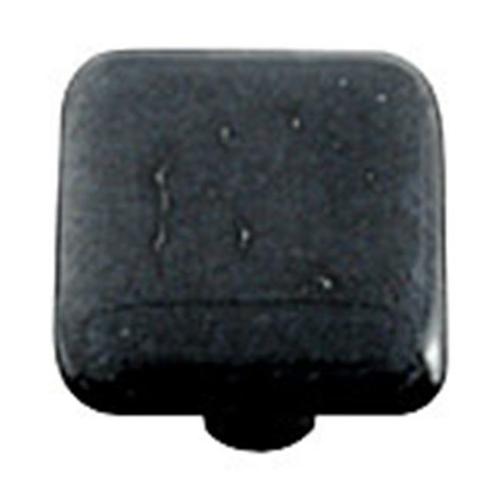 Hot Knobs HK4006-KB Metallic Silver Irid Square Glass Cabinet Knob - B