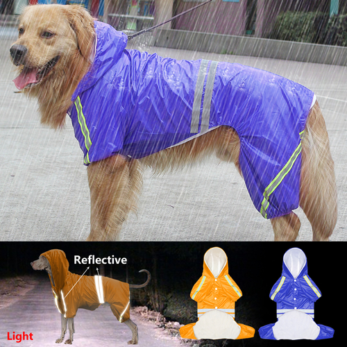 Dog Raincoat Waterproof Dog Rain Slicker Overall