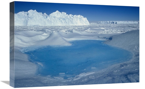 Global Gallery GCS-397781-1624-142 16 x 24 in. Blue Pool on Iceberg&#4